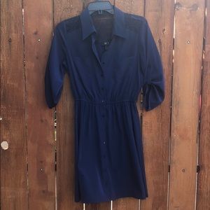 Business Casual Navy Dress